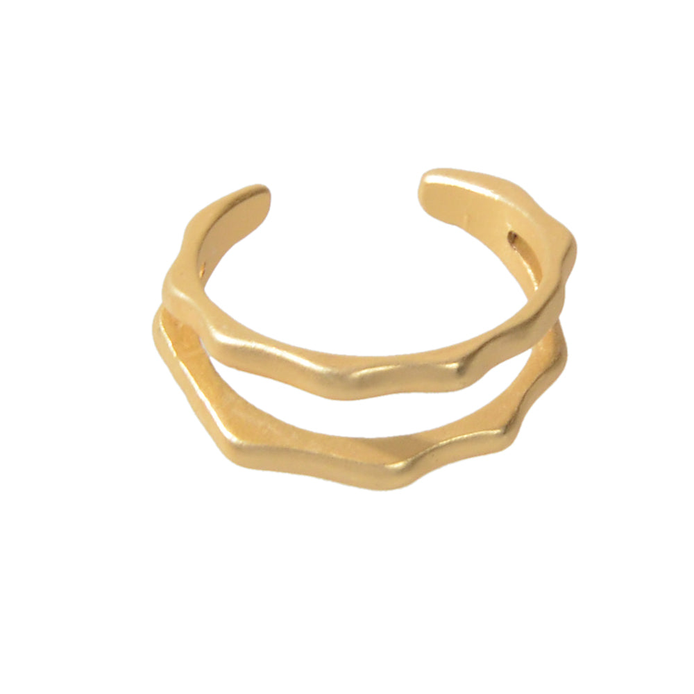 Minimalist Jewellery Gold Metal Geometric Finger Ring Fashion Women